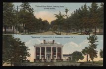 View of King Street, looking from Queen Street ; "Sarahurst," home of D.J. Edwards (i.e., D.T. Edwards), Kinston, N.C.